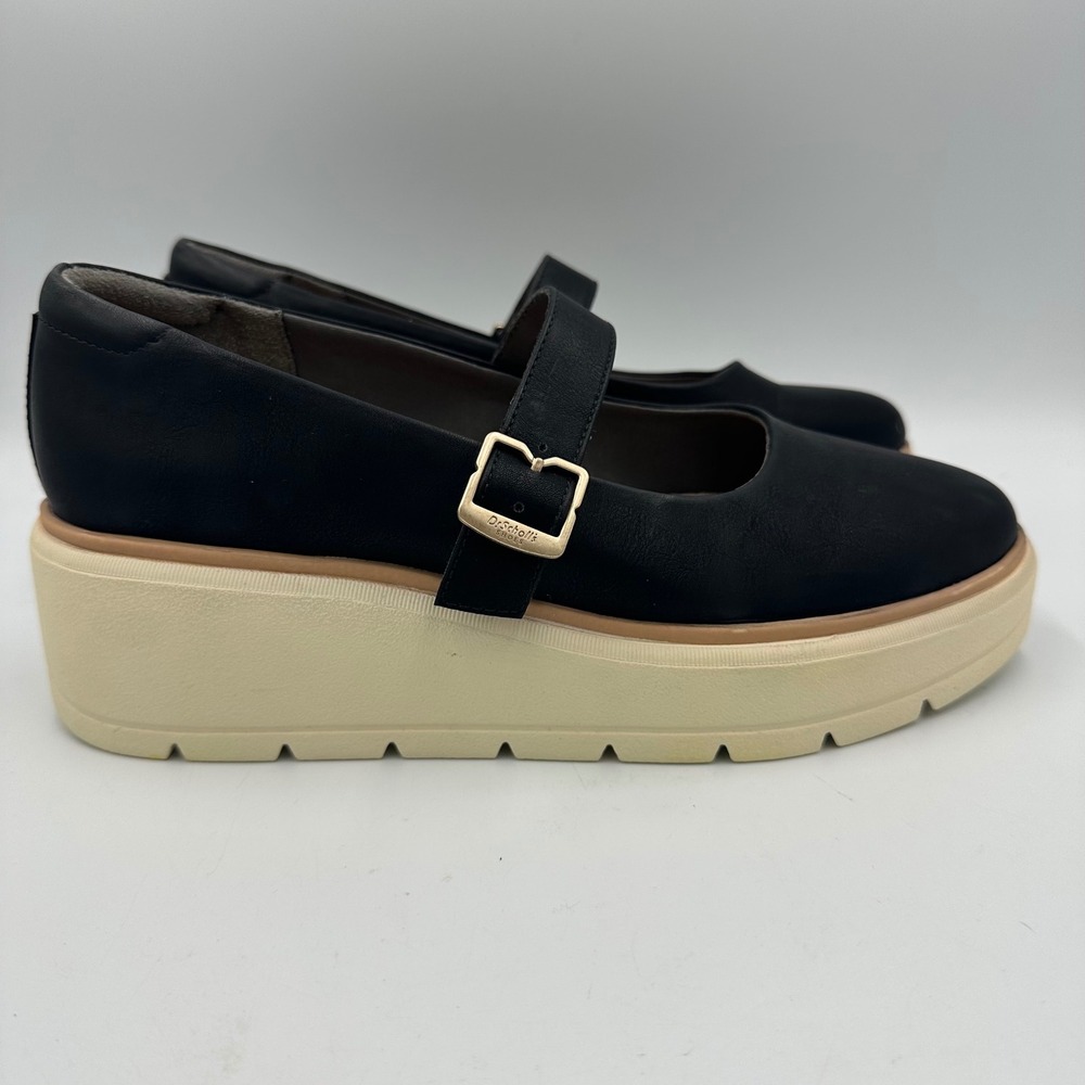 Dr. Scholl's Nice Max MJ Mary Jane Black Platform Buckle Loafers Chunky Goth 8.5 - Picture 16 of 17
